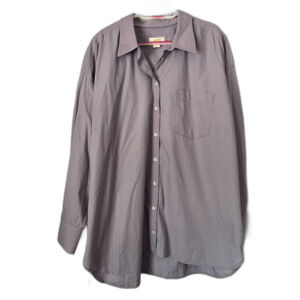 Anthropologie MAEVE Lilac Long Sleeve Button Up Blouse Shirt   Women's Size 2X